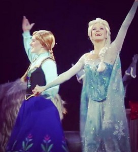 Taylor Firth as "Anna" and Becky Bereswill as "Elsa". Photo courtesy of Becky Bereswill