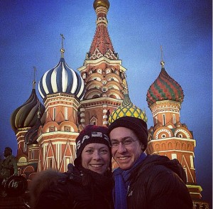 Brown and Ade in Moscow, Russia for Cup of Russia.